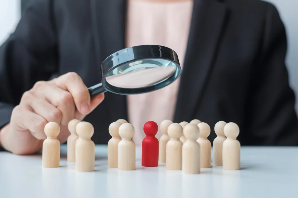 Human resource management, Recruitment, Teamwork, hiring and leadership Concepts